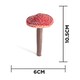 image 7 of Marco Paul Set Of 4 Red Mushroom Garden Ornaments