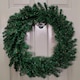image 10 of 60cm Plain Green Christmas Wreath with 160 Tips