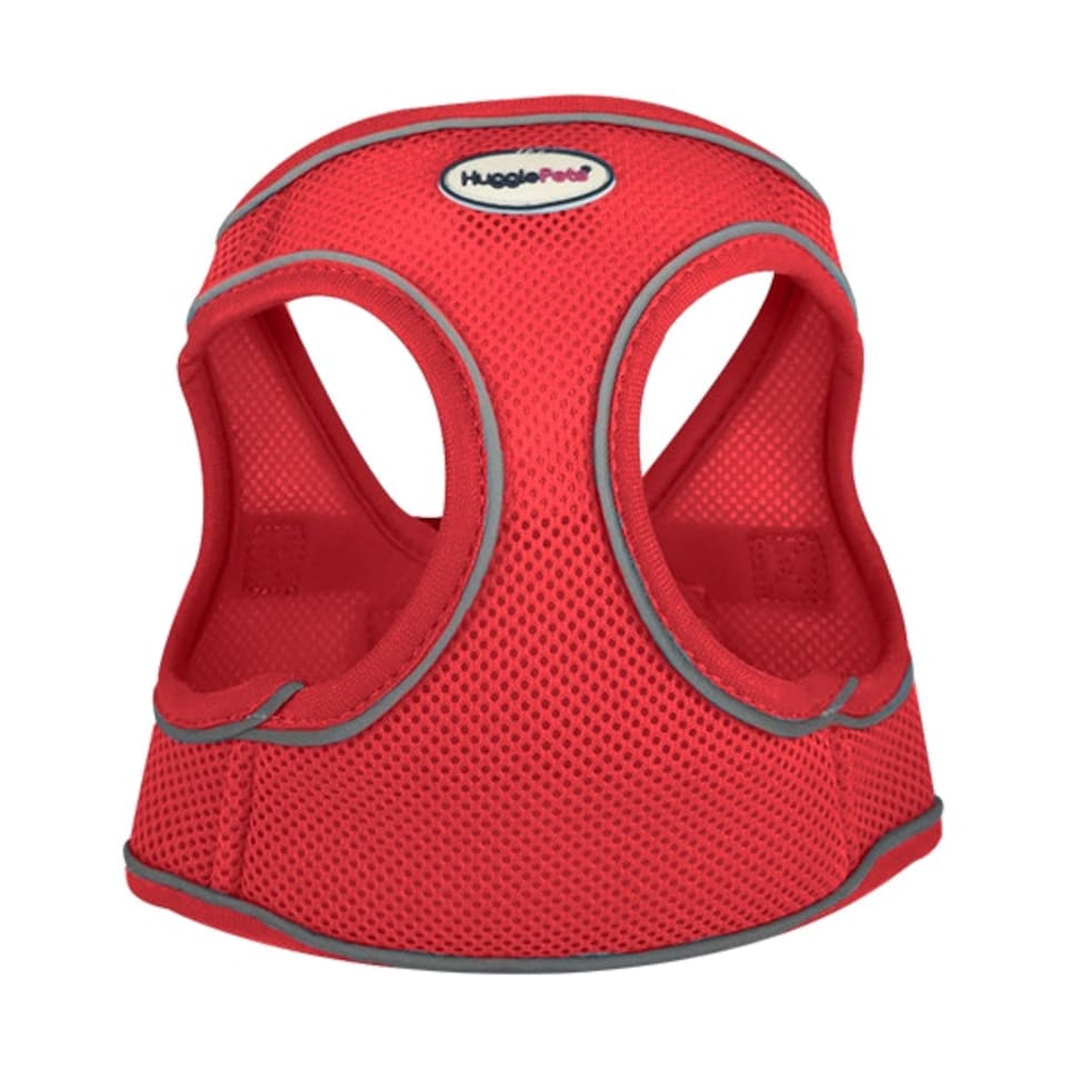 image 1 of HugglePets Step In Air Mesh Dog Harness Red | M