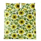 image 7 of Giant Water Lily Lemon Twist Duvet Cover Set | Green | Double