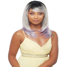 Janet Collection Brazilian Scent HH Ruth Lace Wig Multi | Blue Purple | One Size
