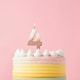 image 1 of Rose Gold Ombre Number '4' Celebration Candle