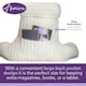 image 6 of Aamira Reading Pillow Cream Faux Fur Ribbed Memory Foam Support Cushion | Cream | Cream | Standard | 1