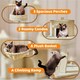 image 4 of Yaheetech 175 cm Plush Cat Tower with Condos Beige
