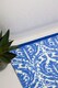 image 3 of My Mat Nylon Printed Bathroom Royal Blue Damask 50x75