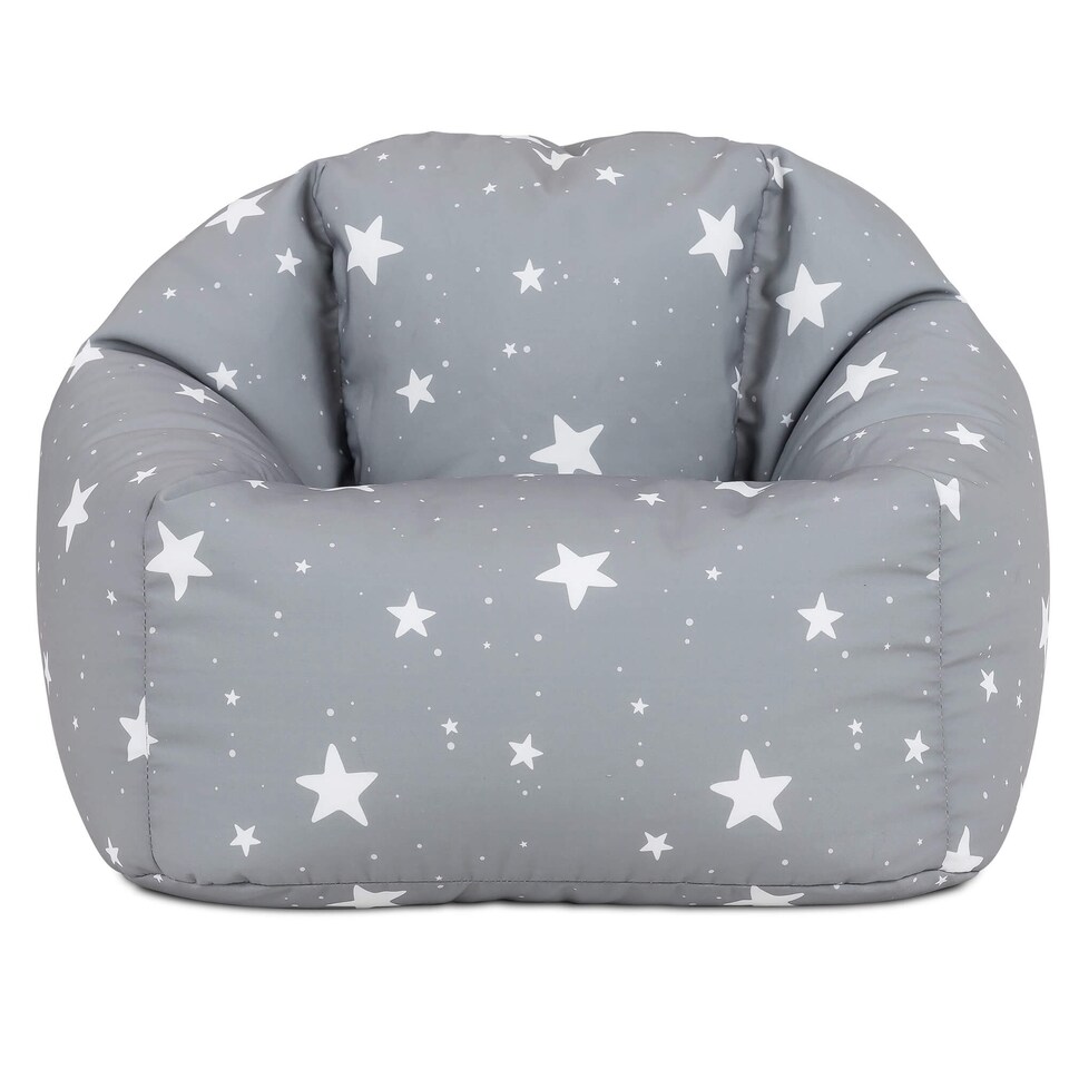 image 1 of icon Kids Starry Skies Bean Bag Chair Grey Childrens Bean Bags