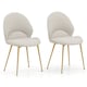 image 8 of COSTWAY Dining Chairs Set of 2 Accent Chairs Grey