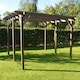 image 2 of Garden Pergola 6 Posts - Wood - L480 x W780 x H270 cm - Rustic Brown