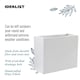 image 8 of Narrow Light Concrete White Trough Planter H50.5 L60 W30 cm, 91 ltrs Cap.