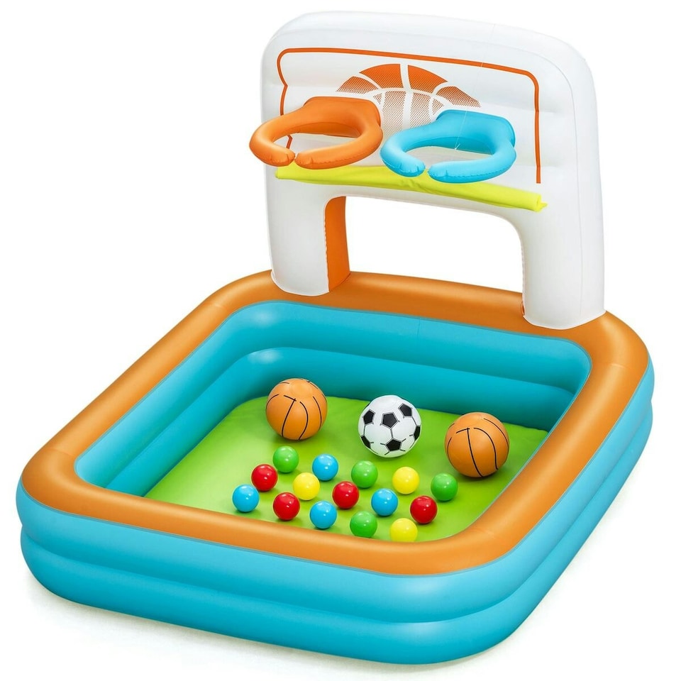 image 1 of Bestway Inflatable Kids Pool with Baskets, Balls 120x107x84 cm +2 Years Garden 52728
