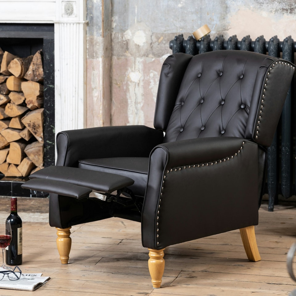 image 1 of Galena Recliner Armchair - Brown