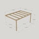 image 3 of Wall Mounted Box Pergola - Wood - L360 x W420 x H270 cm - Light Green