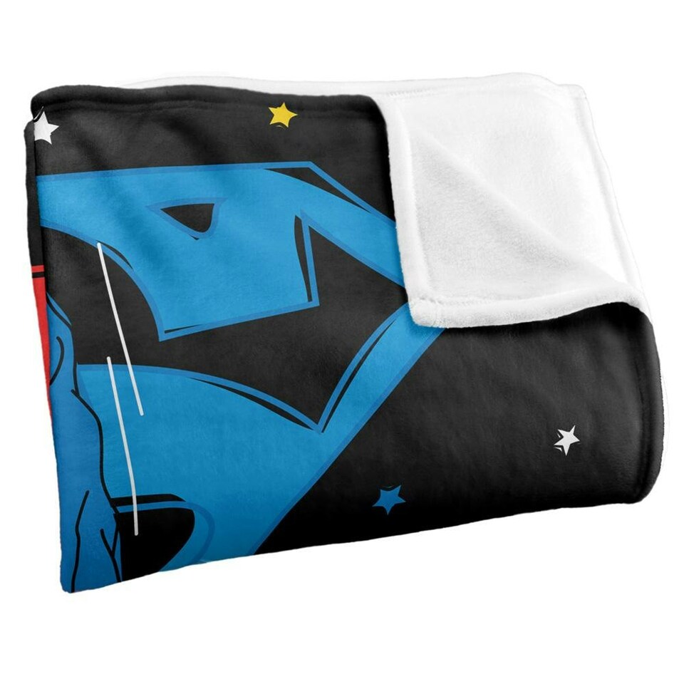 image 1 of Superman Action Pose Blanket - Multicoloured - One Size
