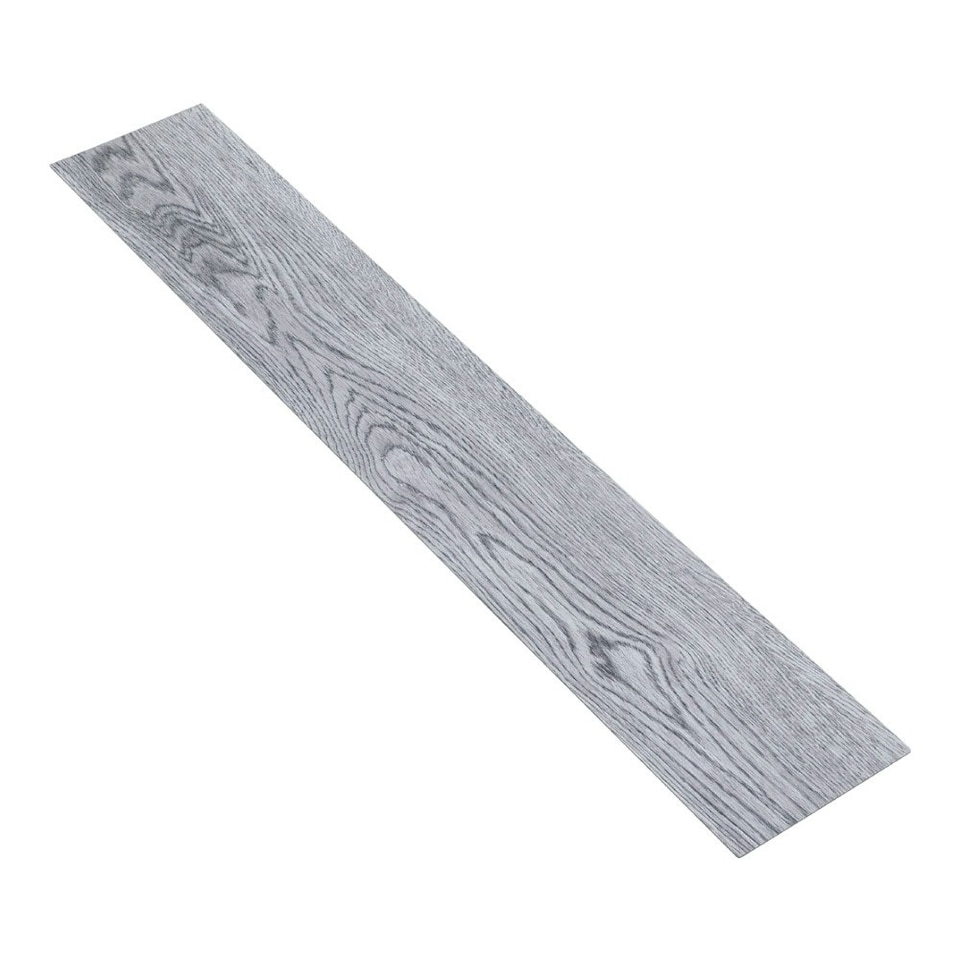image 1 of Living and Home Realistic Wood Effect Flooring Plank 36 Pcs - Grey | Grey