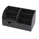 image 1 of PVC Black Desktop Organizer 28 x 14 x 14.5cm