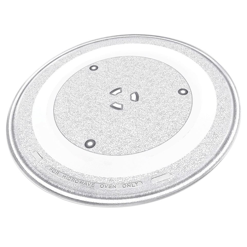 image 1 of SPARES2GO Universal Microwave Oven Glass Turntable Plate (318mm)