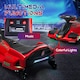 image 4 of HOMCOM 12V Electric Go Kart for Kids with Music, LED Lights, Red
