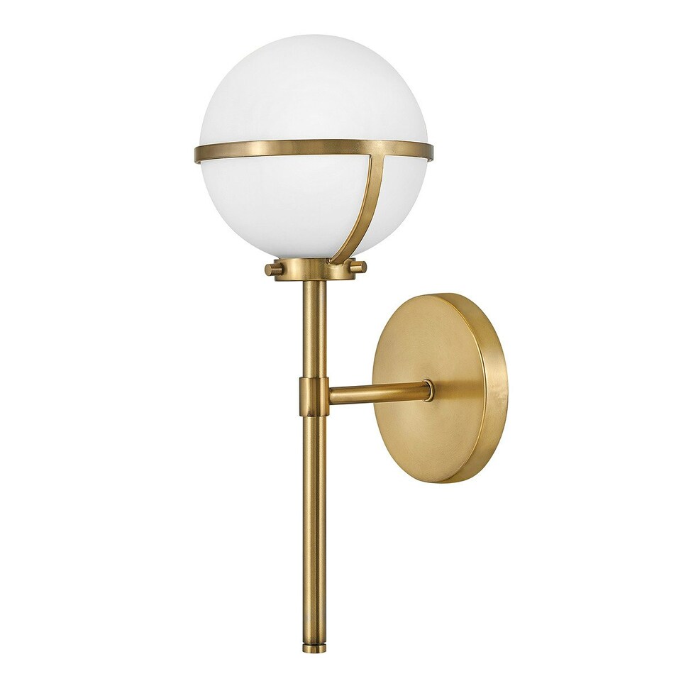 image 1 of Hinkley Hollis Bathroom Wall Lamp Heritage Brass, IP44