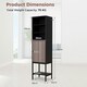image 2 of COSTWAY Storage Cabinet w/Adjustable Shelf Black Black