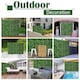 image 6 of Outsunny Artificial Leaf Hedge Screen Privacy Fence Panel for Garden 3Mx1M