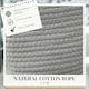 image 4 of HOMCOM 36L Cotton Rope Laundry Basket with Handles for Pillows Clothes Grey