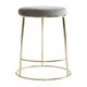 image 1 of Interiors by Premier Manhattan Grey Velvet Tall Bar Stool