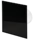 image 1 of 125mm Pull Cord Extractor Fan Shiny Black Glass Front Panel TRAX Wall Ceiling Ventilation