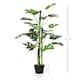 image 5 of Outsunny 100cm3.3FT Artificial Monstera Tree Decorative Cheese Plant 21 Leaves with Nursery Pot, Fake Tropical Palm Tree for Indoor Decor
