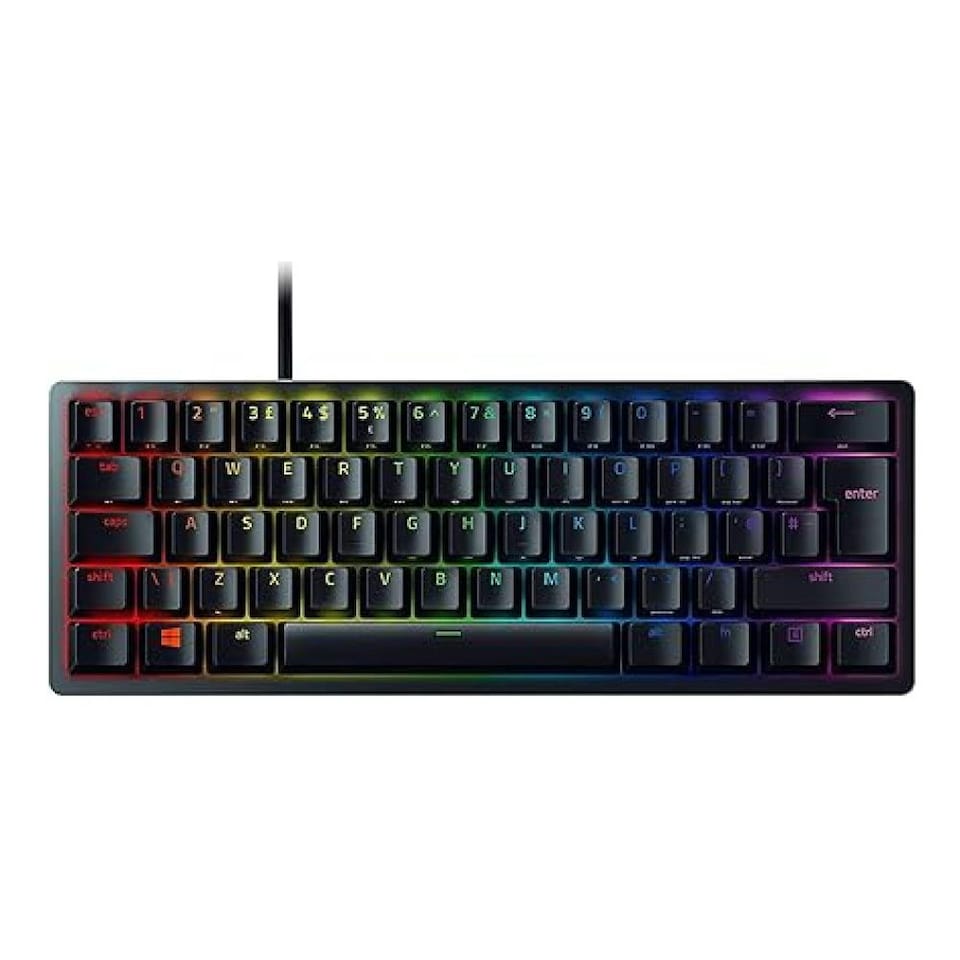 Razer Huntsman Mini Clicky Optical Switch USB QWERTY Mechanical Gaming Keyboard - Black - RZ03-03391600-R3W1-FeedP