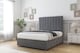image 2 of Sloomy Kansas Armour Coniston Divan Bed With Mattress 4 Drawers With 54" Floor Standing Headboard 4'6 Double | Grey | Armour | Double | 1