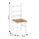 image 6 of Mercers Furniture Corona White 6'0 Dining Table & 6 Chairs Set Solid Wood Mexican Pine Wooden Kitchen