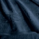 image 3 of Martex 600gsm Turkish Cotton Towel With Linen Blend Insert Border Navy Blue Hand Towel (pack of 2) Blue