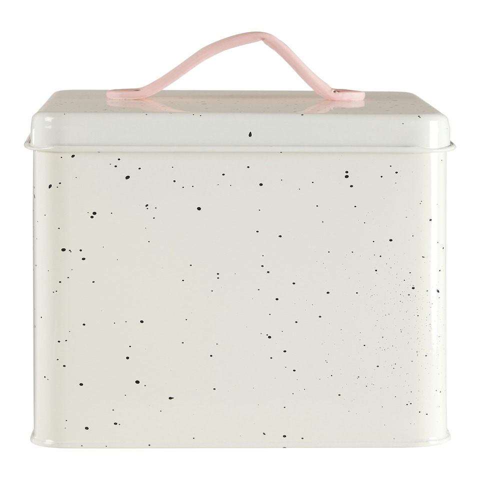 image 1 of Interiors by Premier Large Storage Canister, Charming Ceramic Jar With Heart Motif And Airtight Lid, Ideal For Tea, Coffee,