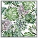 image 4 of Watercolour botanical leaves (Picture Frame) White | XL