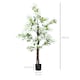 image 3 of HOMCOM Potted Artificial Plants Honeysuckle Flower for Indoor , White