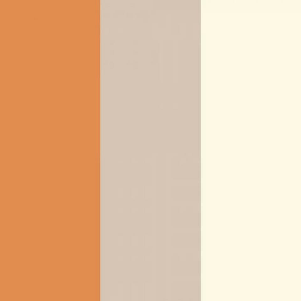 image 1 of Direct Wallpapers Stripe Textured Wallpaper - Orange/Coffee/Cream - One Size Orange