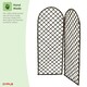 image 4 of Oypla Set of 2 Willow Trellis Fencing Panel Screen Climbing Trellises