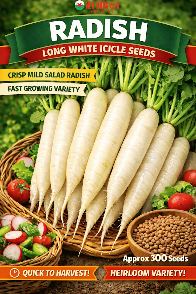 White Long Icicle Radish Seeds - Tesco Groceries