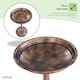 image 5 of Oypla Traditional Ornamental Pedestal Garden Water Bird Bath (Bronze)