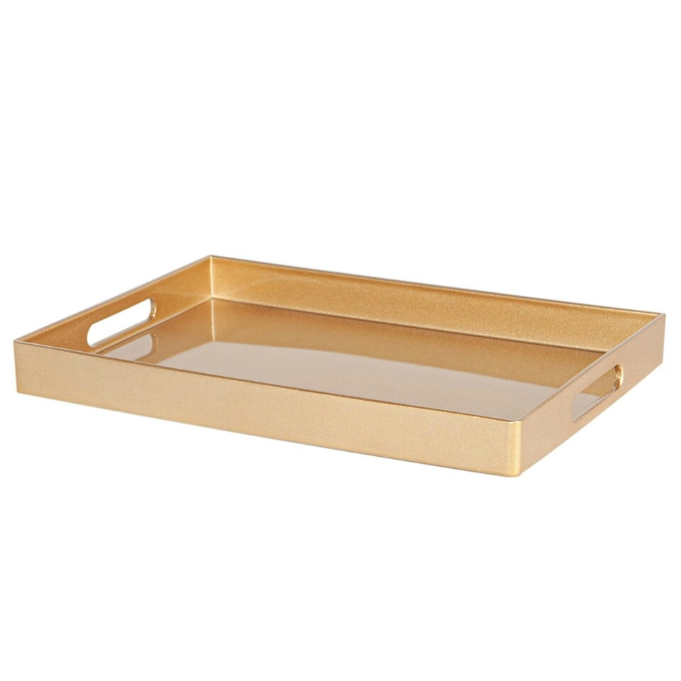image 1 of Argon Tableware Rectangle Serving Tray - 34.5 x 25cm - Gold Yellow