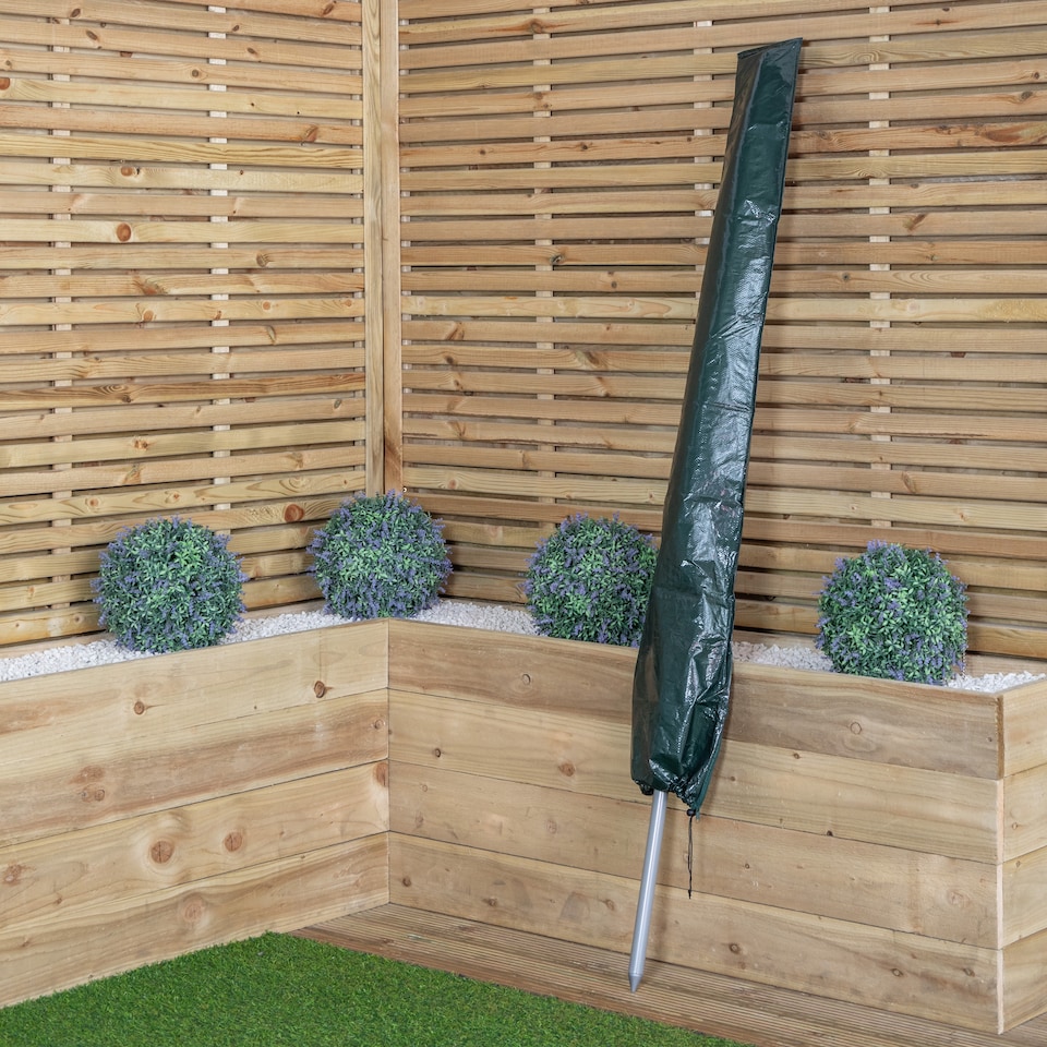 image 1 of Kingfisher Waterproof Garden Parasol Cover 18cm x 28cm x 150cm