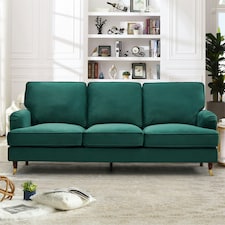 Woodbury 3 Seat Velvet Sofa - Green