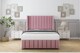 image 2 of Sloomy Melbourne Pink Plush Divan Bed Base 2 Drawers Foot-End With 54 Inch Wingback Headboard & 12 Inch Matching Footboard | Pink | Pink | Super King | 1
