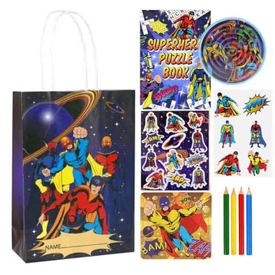 image 1 of Superhero Pre-Filled Party Favour Bag