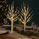 image 10 of Neo Set of 2 LED Pre Lit Twig Tree Lights 60cm Birch Tree Lamp Warm White Lights Battery Operated Decorative Centrepiece Flexible Branches Christmas Wedding Bedroom Home Décor
