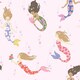 image 1 of Muriva Cath Kidston Mermaid Wallpaper - Multicoloured - 10m x 53cm Multi