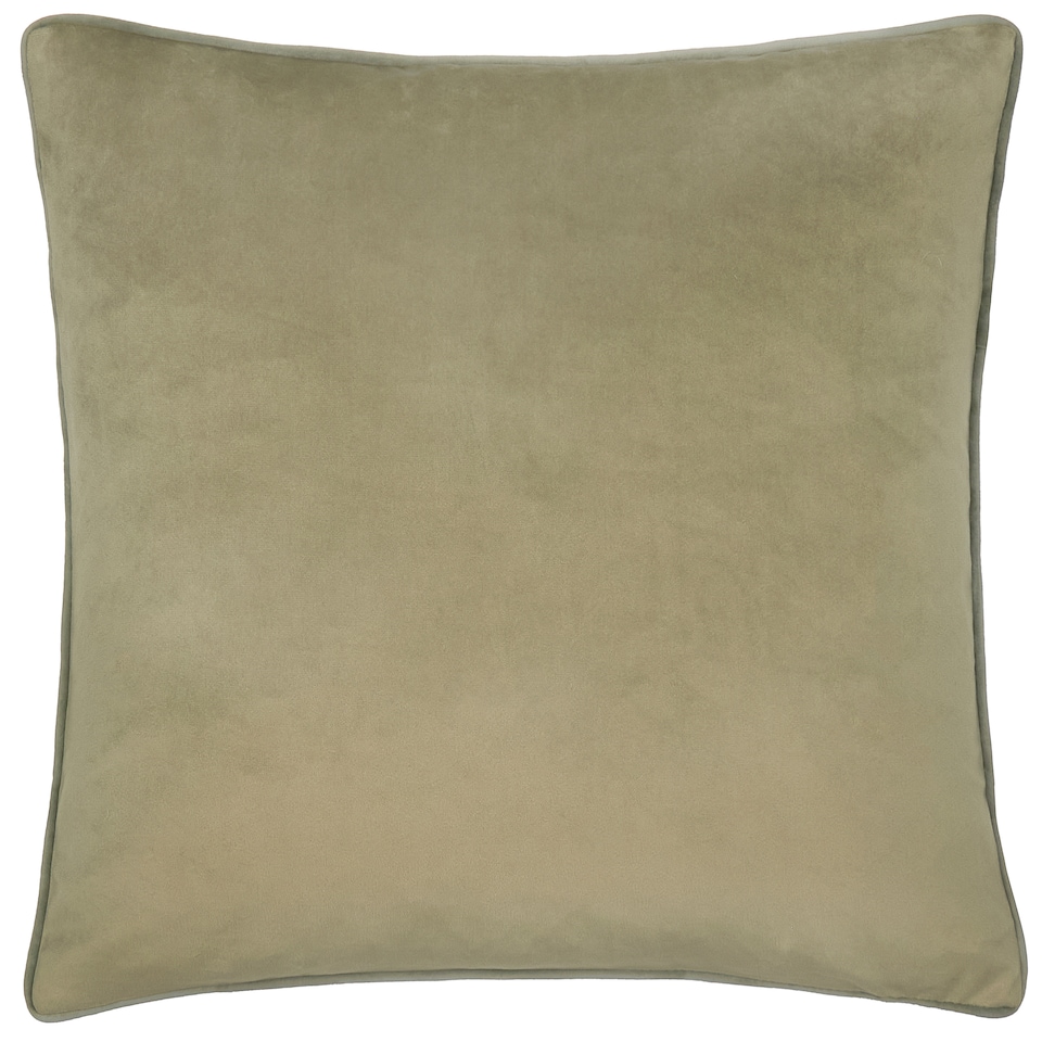 image 1 of Furn Meridian Velvet Cushion | Green | Green/Sage