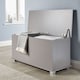 image 1 of Ottoman Storage Chest Toy Bedding or Blanket Box Large Wooden Home | Grey | Grey