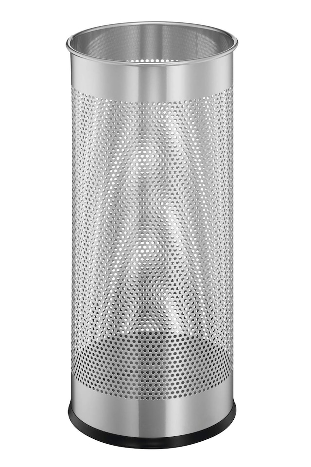 image 1 of Durable Modern Perforated Steel Umbrella Stand | 29 Litre Silver