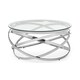 image 1 of Viennese Coffee Table in Silver and Clear